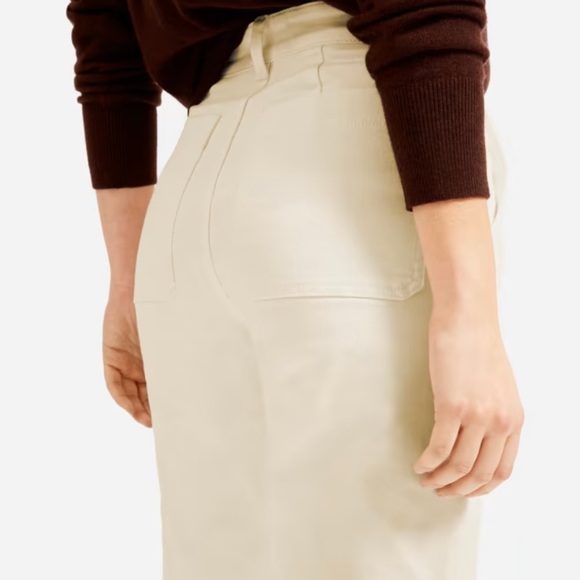 Everlane Straight Leg Cropped Jeans 8 Beige - Picture 2 of 13